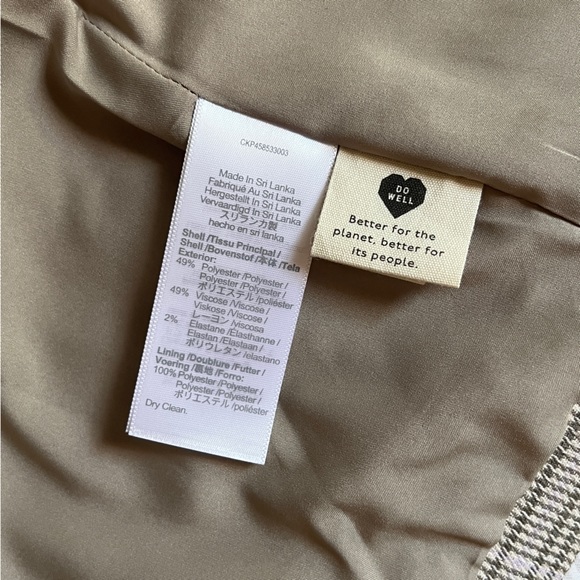 [NWT] Madewell Dorset Blazer in Windowpane (XXS) - Picture 8 of 10